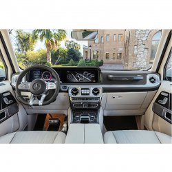 Mercedes-Benz G-class (2018) interior - Изготовление лекала для салона и кузова авто. Продажа лекал (выкройки) в электроном виде на авто. Нарезка лекал на антигравийной пленке (выкройка) на авто.